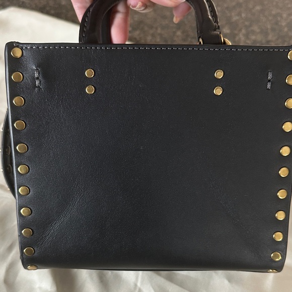 NWT Coach Black Rogue 17 Mini Bag with Gold Accents - Picture 6 of 15